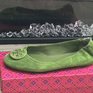 Women Tory Burch suede ballet shoes